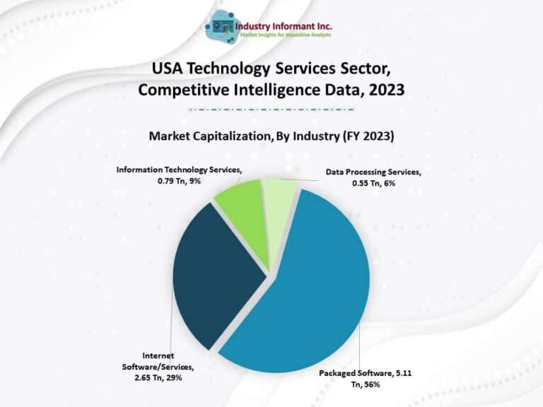 USA Technology Services Sector, Competitive Intelligence Data, 2023 Market Capitalization